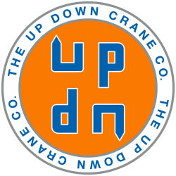 up down crane company logo